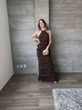 Cargar imagen en el visor de la galería, Eleonora - Vestido largo café