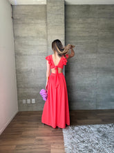 Cargar imagen en el visor de la galería, Rosella - Vestido largo coral