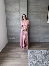 Cargar imagen en el visor de la galería, Pomeline - Vestido largo rosa palo