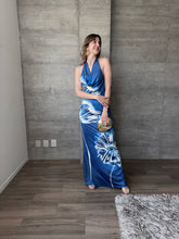 Cargar imagen en el visor de la galería, Giulietta - Vestido satinado azul