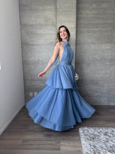 Cargar imagen en el visor de la galería, Barroca - Vestido de tul azul polvo