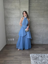 Cargar imagen en el visor de la galería, Barroca - Vestido de tul azul polvo