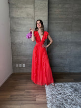 Cargar imagen en el visor de la galería, Rosella - Vestido largo coral