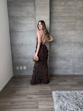 Cargar imagen en el visor de la galería, Eleonora - Vestido largo café