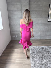Cargar imagen en el visor de la galería, Megan - Vestido midi rosa