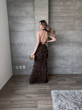 Cargar imagen en el visor de la galería, Eleonora - Vestido largo café