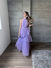 Cargar imagen en el visor de la galería, Barroca - Vestido largo de tul lavanda