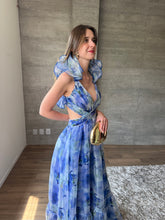 Cargar imagen en el visor de la galería, Anabell - Vestido de tul largo azul