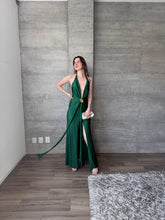 Cargar imagen en el visor de la galería, Anika - Vestido largo verde