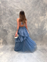 Cargar imagen en el visor de la galería, Barroca- Vestido largo de tul azul polvo