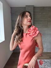 Cargar imagen en el visor de la galería, Francesca - Vestido largo satinado rosa