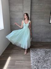 Cargar imagen en el visor de la galería, Spello - Vestido midi menta