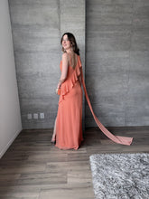 Cargar imagen en el visor de la galería, Silvana - Vestido largo naranja