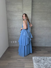 Cargar imagen en el visor de la galería, Barroca - Vestido de tul azul polvo