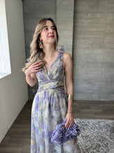 Cargar imagen en el visor de la galería, Blissé - Vestido largo estampado floral lavanda