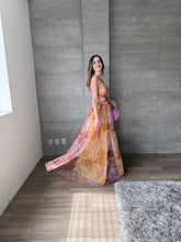 Cargar imagen en el visor de la galería, Calypso - Vestido largo de tul mostaza