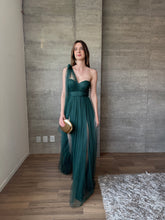 Cargar imagen en el visor de la galería, Jimena - Vestido largo de tul verde