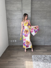 Cargar imagen en el visor de la galería, Shira - Vestido largo con caída multicolor