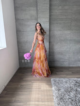 Cargar imagen en el visor de la galería, Calypso - Vestido largo de tul mostaza