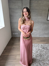Cargar imagen en el visor de la galería, Zita - Vestido largo satinado rosa