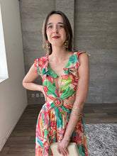 Cargar imagen en el visor de la galería, Florea - Vestido largo floral multicolor