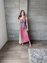 Cargar imagen en el visor de la galería, Athena - Vestido midi plisado multicolor