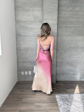 Cargar imagen en el visor de la galería, Farah - Vestido largo halter satinado malva