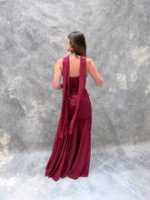 Cargar imagen en el visor de la galería, Sago - Vestido largo strapless frambuesa