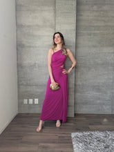 Cargar imagen en el visor de la galería, Melina - Vestido largo magenta