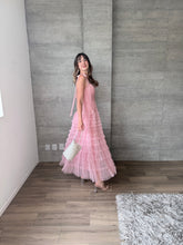 Cargar imagen en el visor de la galería, Lena - Vestido midi de tul rosa claro