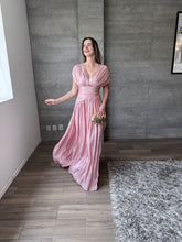 Cargar imagen en el visor de la galería, Pomeline - Vestido largo rosa palo
