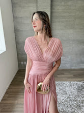 Cargar imagen en el visor de la galería, Pomeline - Vestido largo rosa palo