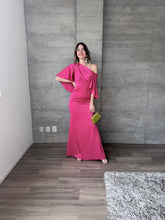 Cargar imagen en el visor de la galería, Ariadne - Vestido largo de satín rosa