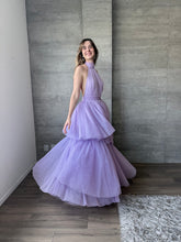 Cargar imagen en el visor de la galería, Barroca - Vestido largo de tul lavanda