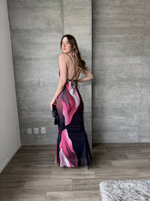 Cargar imagen en el visor de la galería, Prugna - Vestido largo de mesh floral
