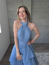 Cargar imagen en el visor de la galería, Barroca - Vestido de tul azul polvo
