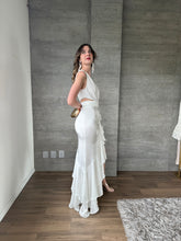 Cargar imagen en el visor de la galería, Galatea - Vestido satinado blanco