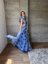 Cargar imagen en el visor de la galería, Anabell - Vestido de tul largo azul