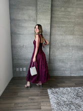 Cargar imagen en el visor de la galería, Lena - Vestido de tul midi color vino