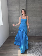Cargar imagen en el visor de la galería, Idalia - Vestido largo aqua