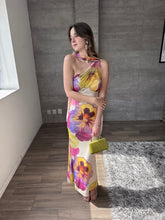 Cargar imagen en el visor de la galería, Shira - Vestido largo con caída multicolor