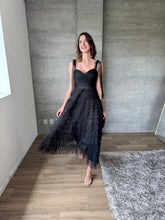 Cargar imagen en el visor de la galería, Lena- Vestido midi de tul negro