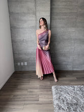 Cargar imagen en el visor de la galería, Athena - Vestido midi plisado multicolor