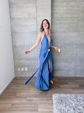 Cargar imagen en el visor de la galería, Anika - Vestido largo azul