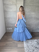 Cargar imagen en el visor de la galería, Barroca - Vestido de tul azul polvo