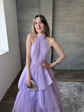 Cargar imagen en el visor de la galería, Barroca - Vestido largo de tul lavanda