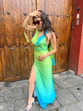 Cargar imagen en el visor de la galería, Malta - Vestido largo satinado