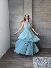 Cargar imagen en el visor de la galería, Barroca - Vestido largo de tul menta
