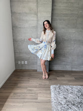 Cargar imagen en el visor de la galería, Serea -  Set falda y blusa azul multicolor
