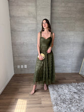 Cargar imagen en el visor de la galería, Lena - Vestido midi olivo
